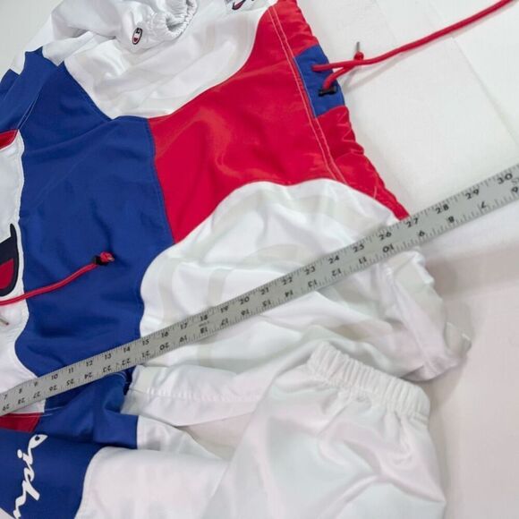 Champion Jacket Mens XL Pullover Warm Up Up Sweater Red White Blue Fully Lined - Picture 5 of 8